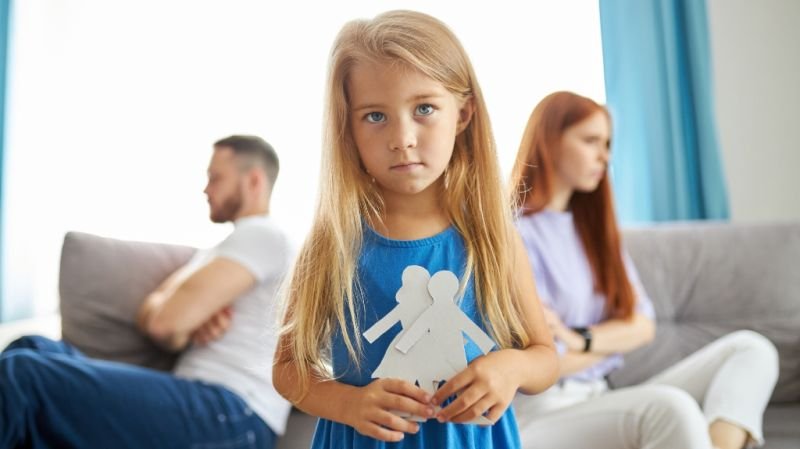 girl child and parents
